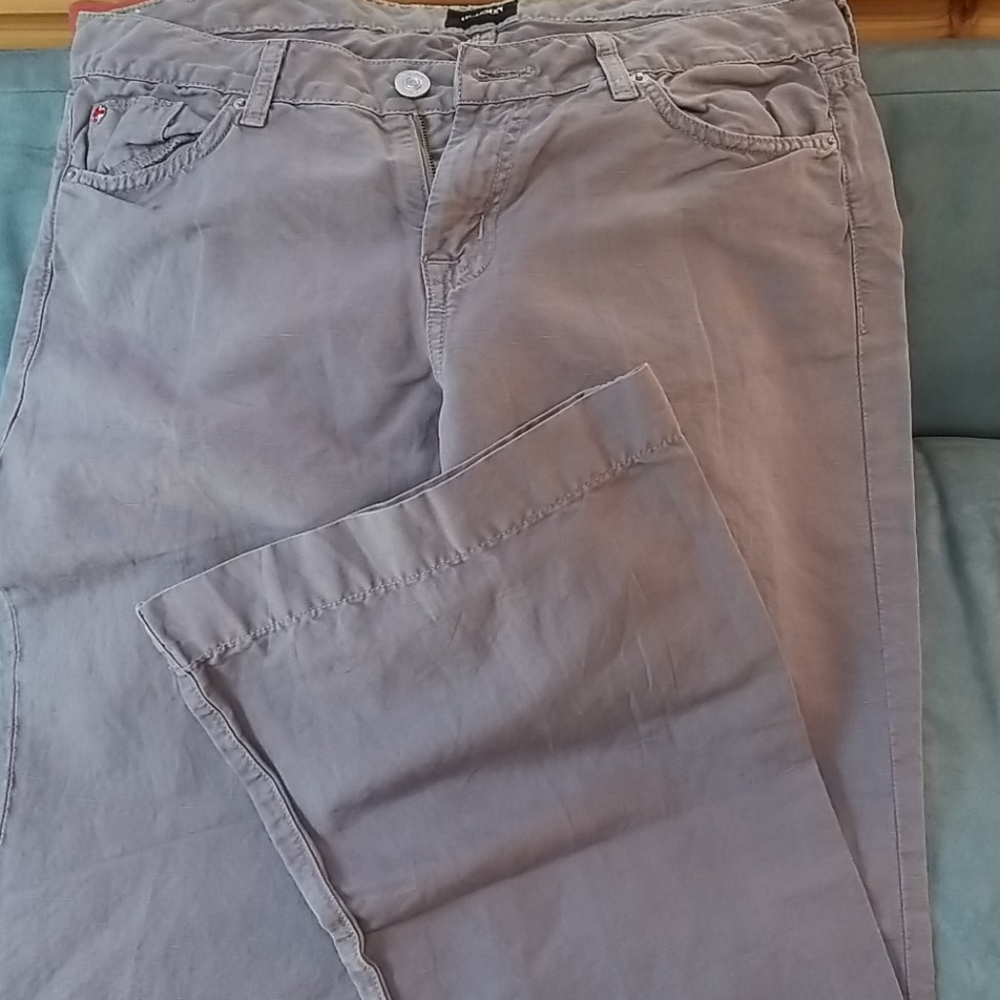 Hudson Jean's grey Ferris Flap Flare